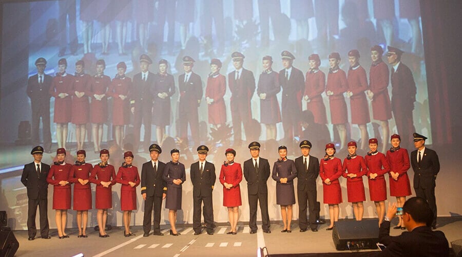 Eventure - L'étape d'Air Chine et les membres de l'équipe